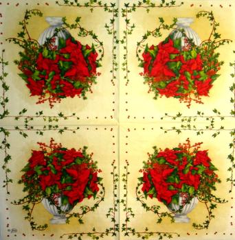 204 Christmas Flowers - 3-ply - Ambiente
